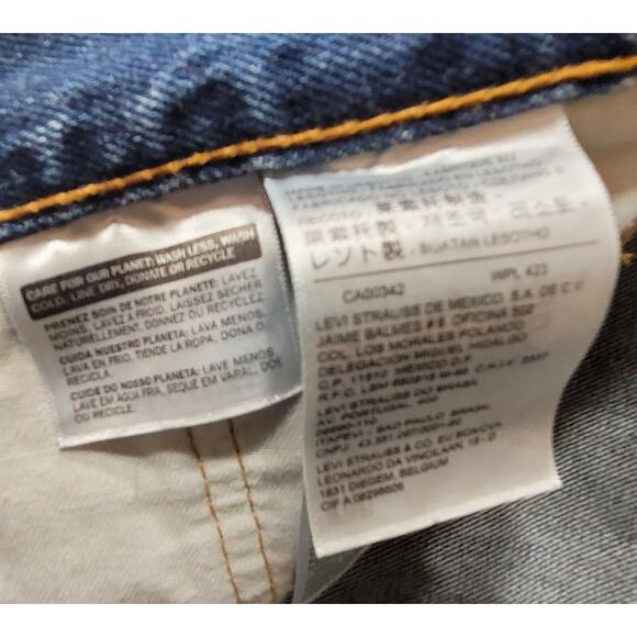 Levis 550 Jeans Mens 42x32 Blue Denim Regular Straight Leg Red Tab EUC Jeans‎ - Picture 15 of 16